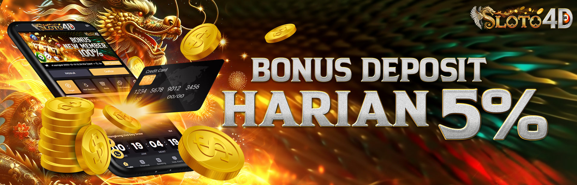 Bonus Deposit Harian Slot Game 5% Tiap Harinya