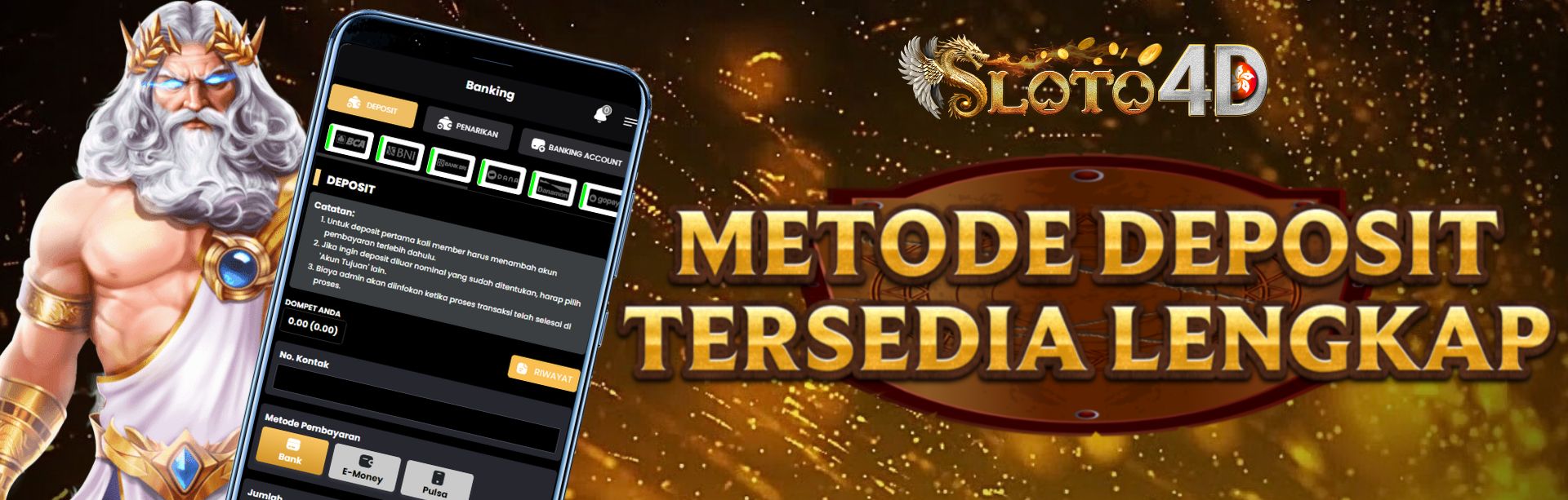 Metode Pembayaran Terlengkap SLOTO4D